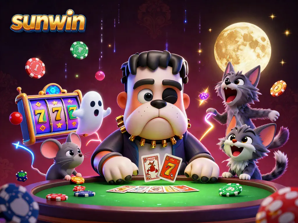Experience the thrill of sunwin casino with vibrant characters and dynamic gaming elements.