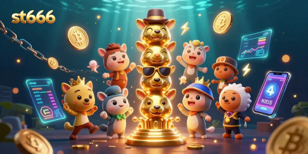 Spin the reels of ST666 at the vibrant 3D casino filled with crypto excitement!