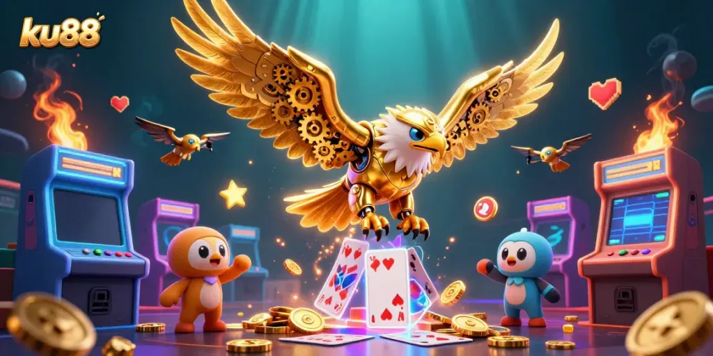 Experience thrilling gambling with ku88 in a vibrant, 3D casino world