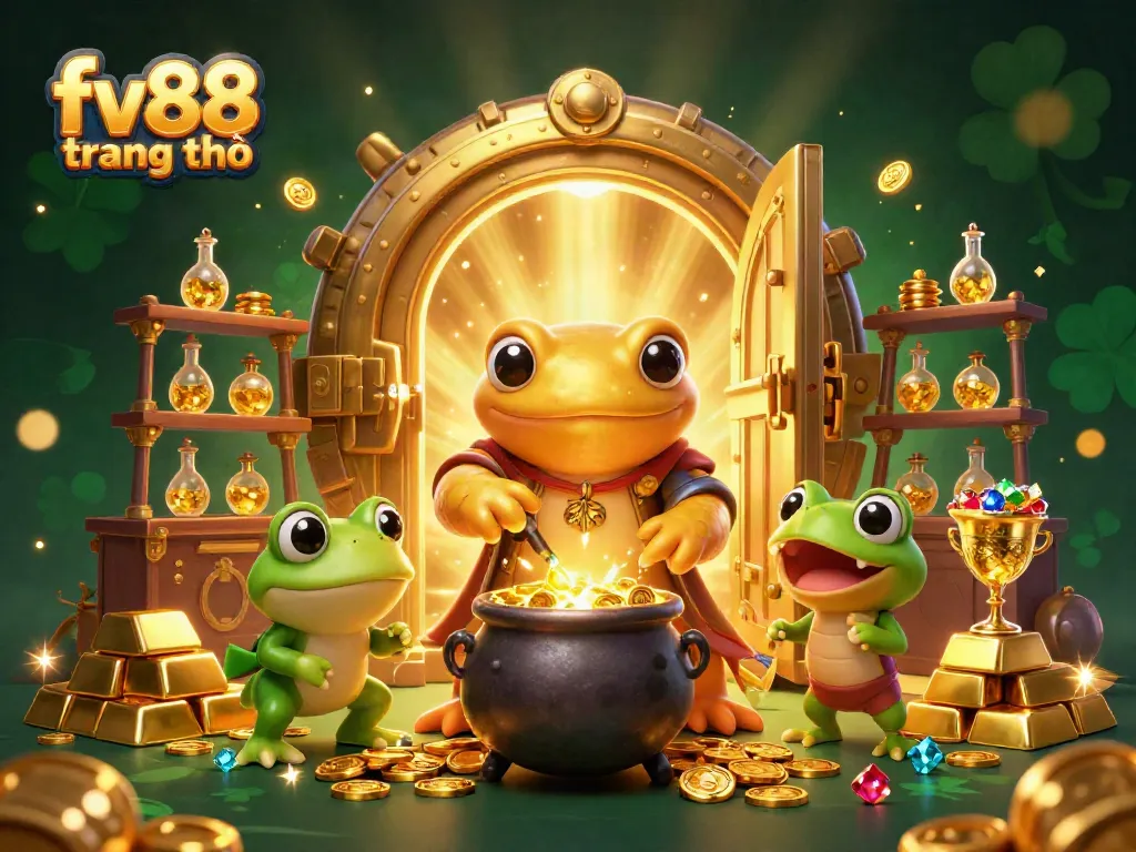 Bet on big wins with fv88 trang chủ as golden salamanders and frog alchemists create wealth.