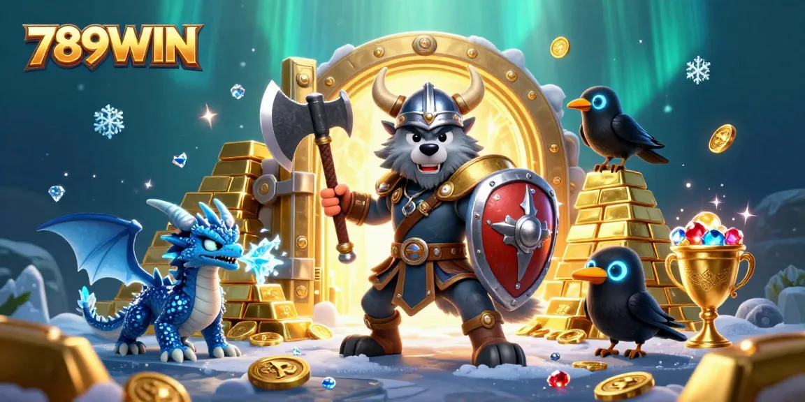 Experience the thrill at 789WIN with vibrant casino scenes featuring exhilarating games and treasures.