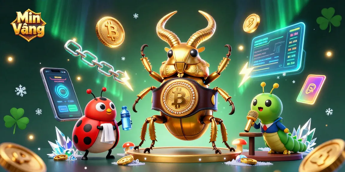 Engage in the Min Vàng crypto casino experience with vibrant characters and arcade elements