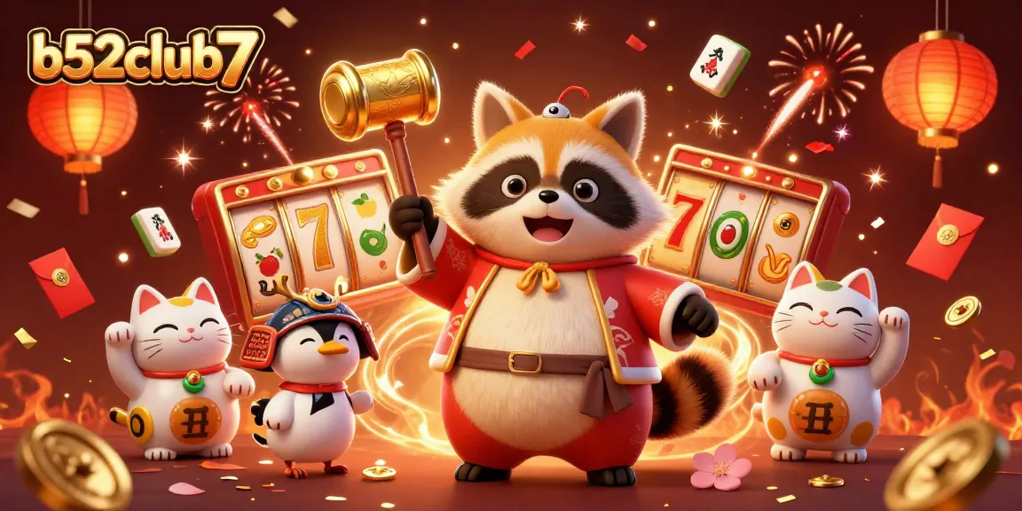 Experience winning thrills at b52club7 with vibrant slot reels and friendly fortune cats.