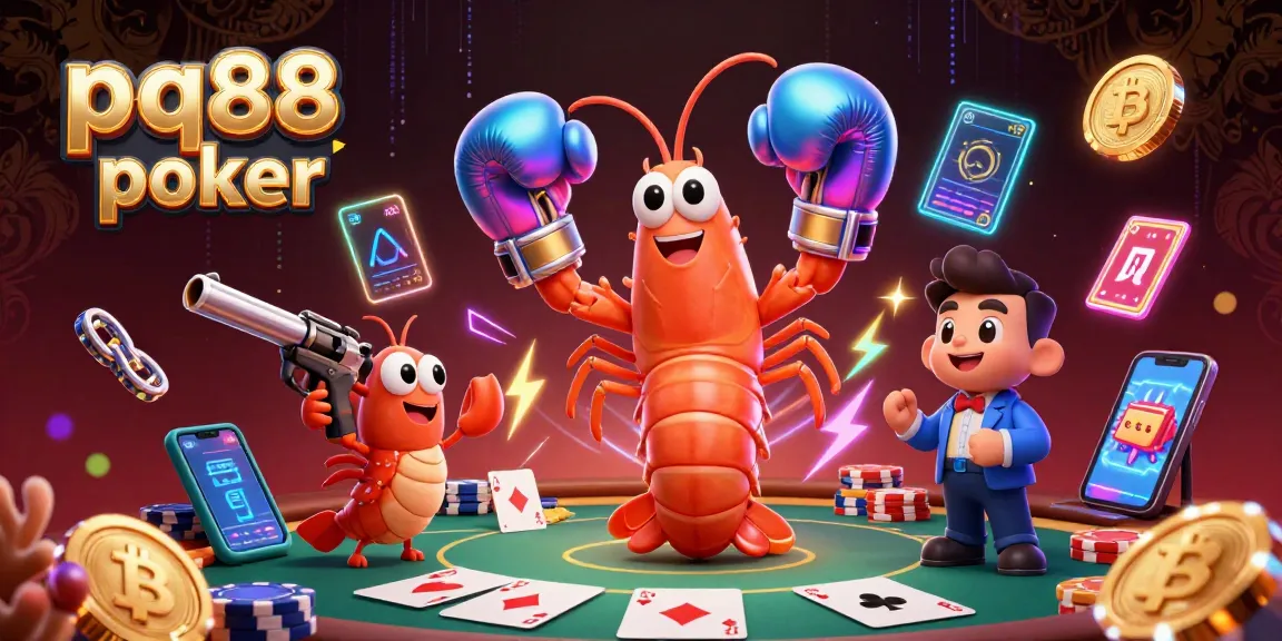 Experience the excitement of pq88 poker with dynamic elements and vibrant characters in a thrilling casino scene.