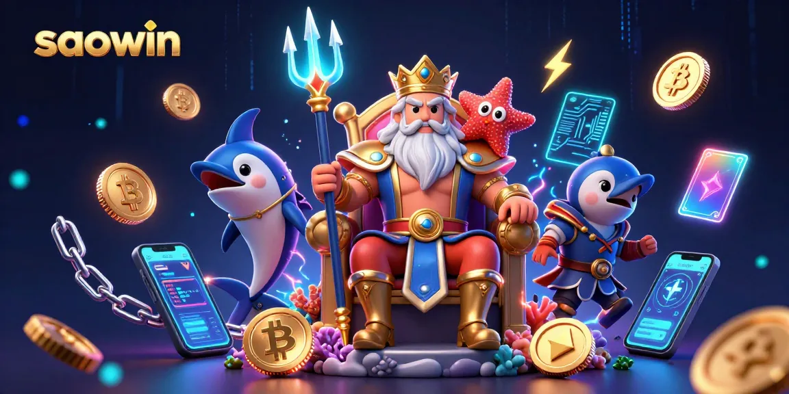 Experience thrilling gameplay at saowin with vibrant 3D characters and glowing game elements.