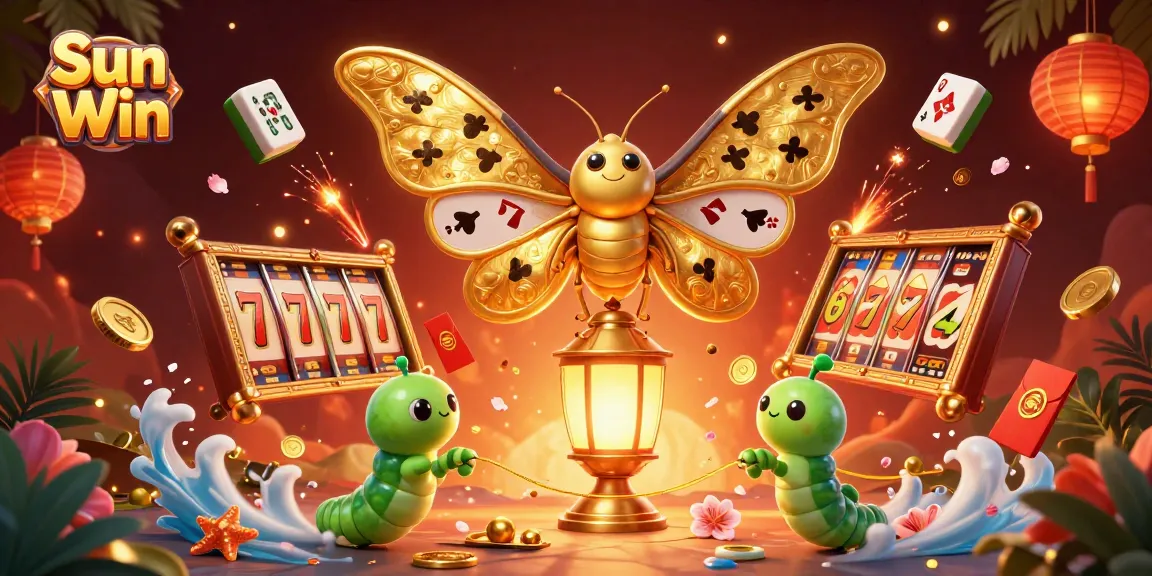 Experience the thrill of Sun Win in a vibrant casino scene with interactive game elements and rich details.