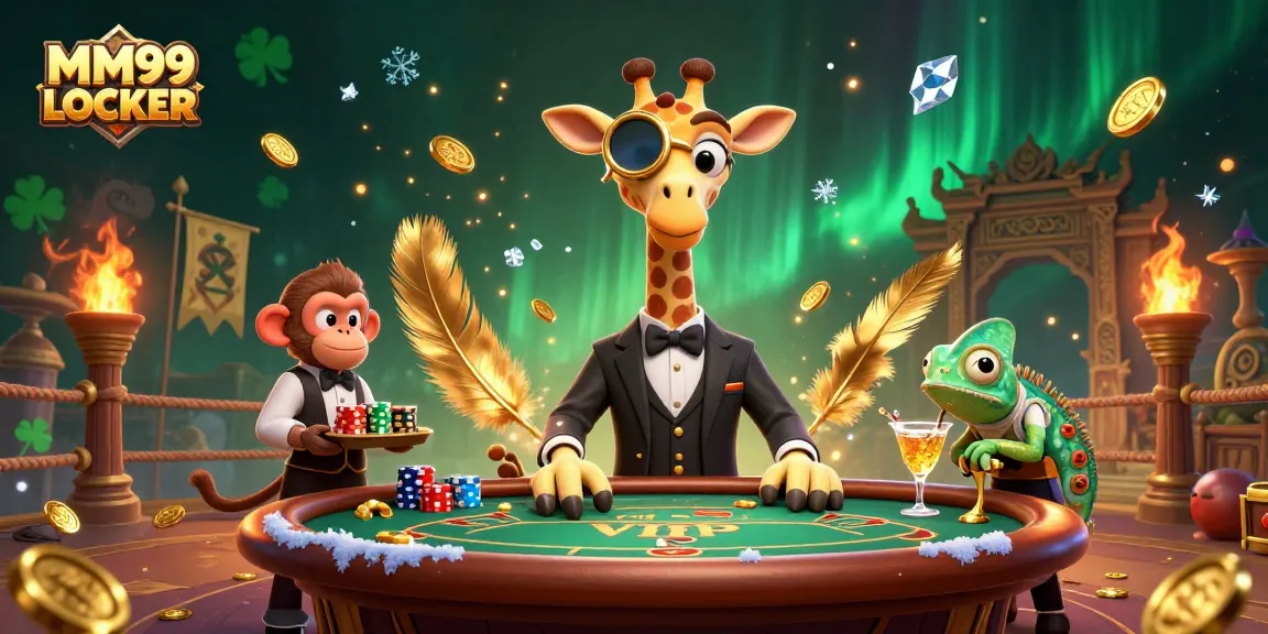 Experience thrilling bets in the vibrant world of MM99 LOCKER with lively casino characters.