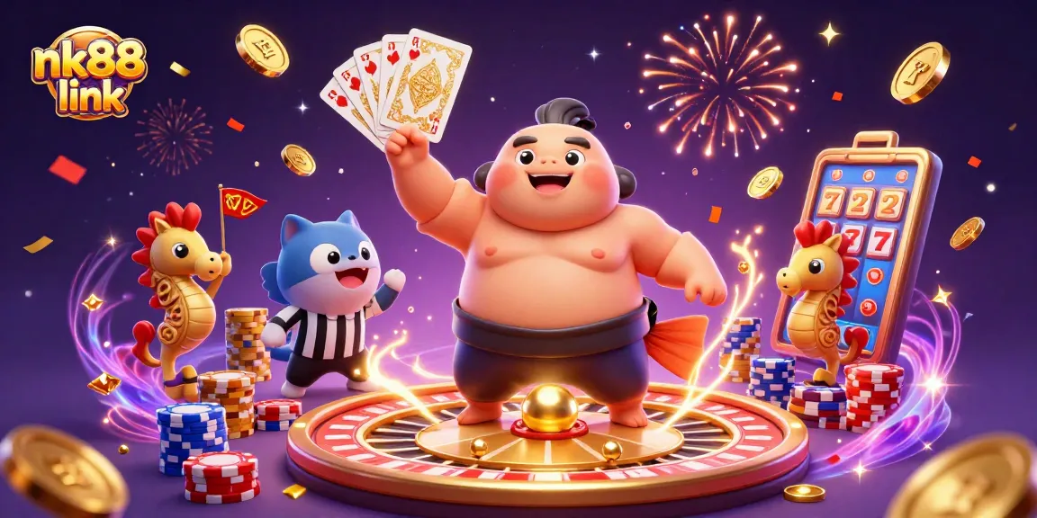 Engage with nk88 link for thrilling online betting experiences featuring vibrant casino elements.