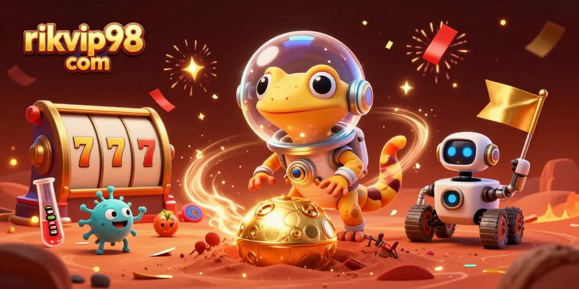 Win big with rikvip98 com at the golden casino in this vibrant 3D Martian adventure.