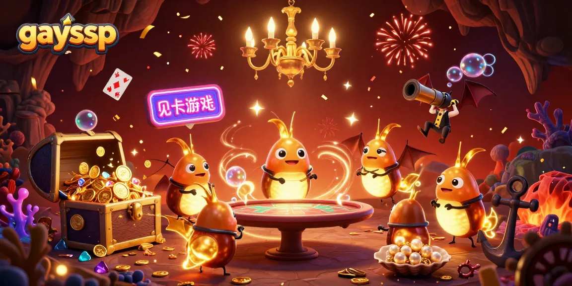 Play and win at gaysvp with a vibrant casino scene featuring bioluminescent glowworms and a bat dealer.