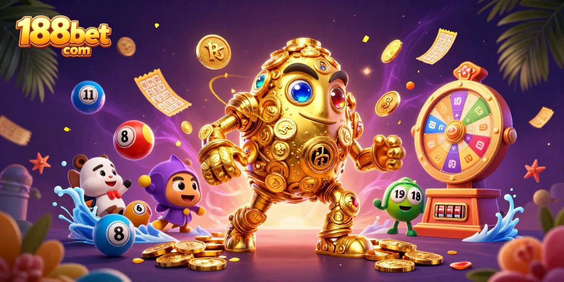 Experience the excitement of winning at 188bet com with a vibrant illustration of dynamic casino elements.