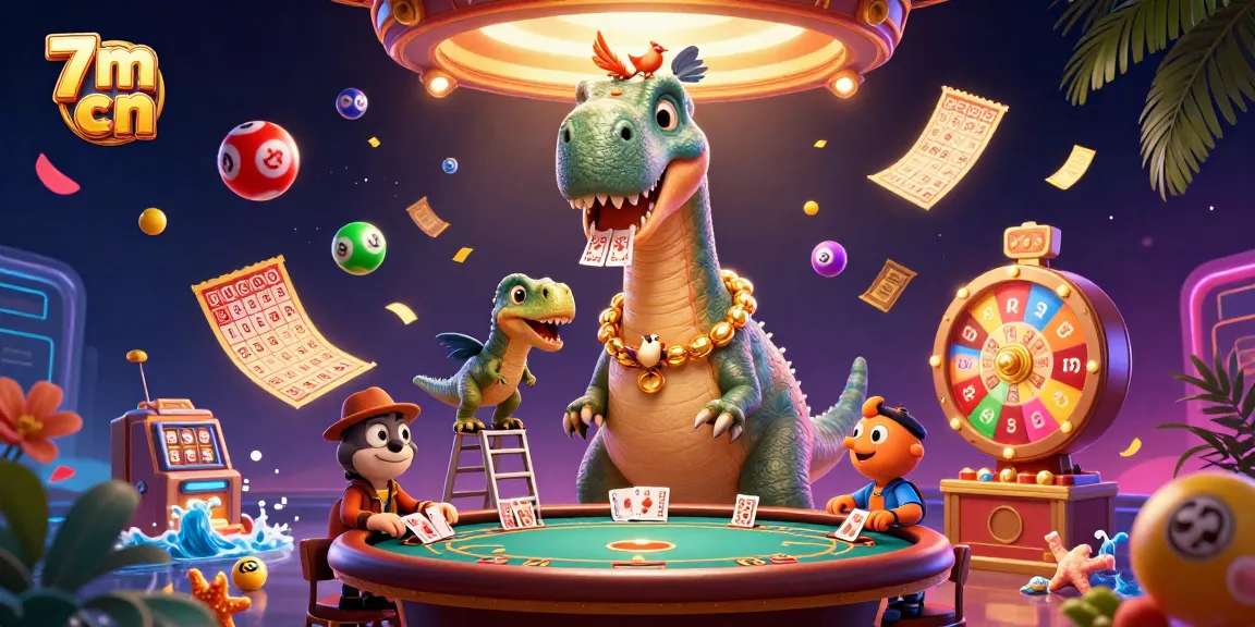 Engage with exciting gaming action at 7m cn featuring dynamic lottery balls and vibrant casino elements in a lively scene.