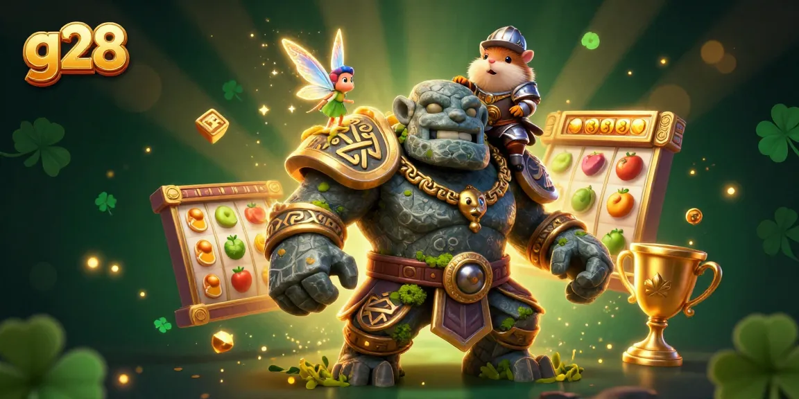 Spin slot reels and win big with g28 in a vibrant casino illustration.