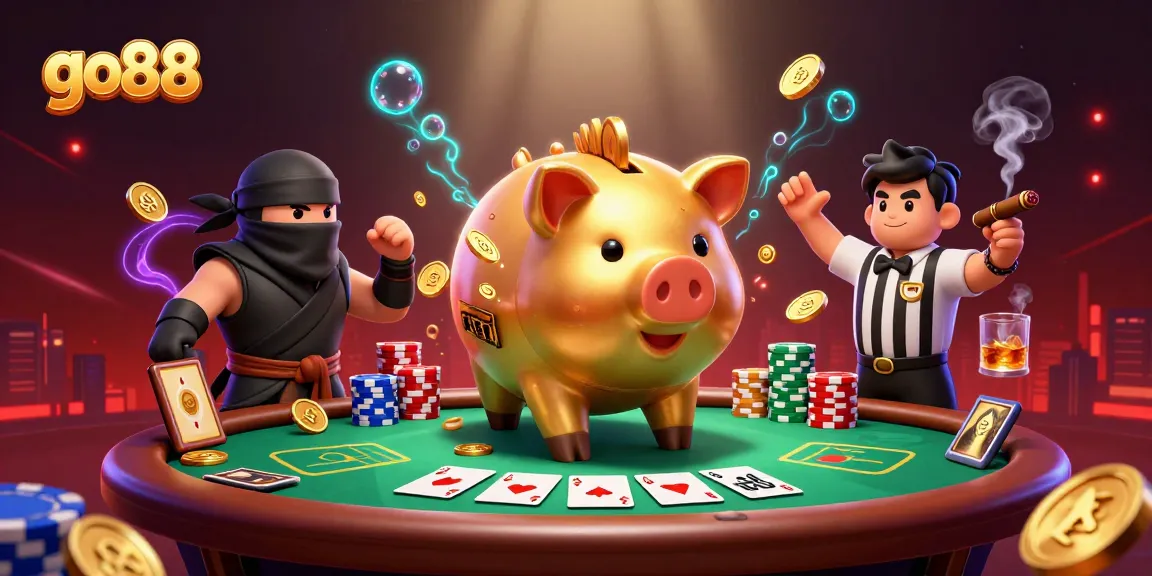 Engage with go88's thrilling casino experience featuring vibrant characters and a dynamic gambling scene.